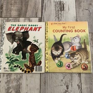 Lot of 2 Little Golden Books